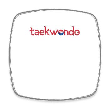 Tae Kwon Do Eum Yang Funny Taekwondo Koreanische - Viereckiger Kühlschrankmagnet - Weiß - Vorne