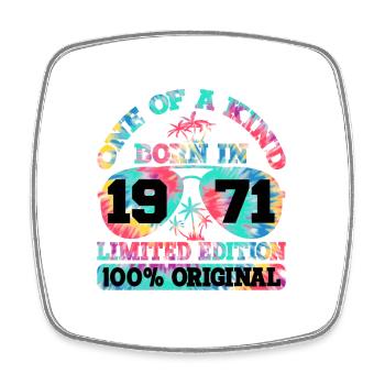Unique Born 1971 Édition Limitée Été - Magnet carré - blanc - Devant