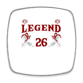Diese Tinten-legende Wird 26 Fantastischer 26. - Viereckiger Kühlschrankmagnet - Weiß - Vorne