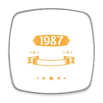 Janvier 1987 36 Ans Anniversaire Vintage Cadeau - Magnet carré - blanc - Devant