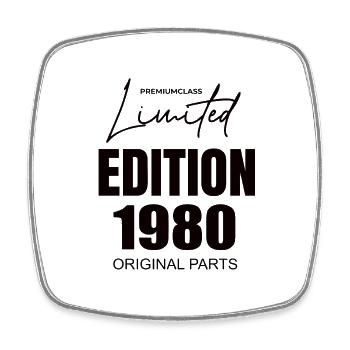 Édition limitée 1980 - Magnet carré - blanc - Devant