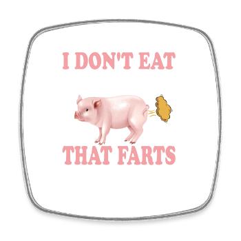 Vegetarian Vegan Vegan Veggie Animal Welfare Vegetables - Square fridge magnet - white - Front