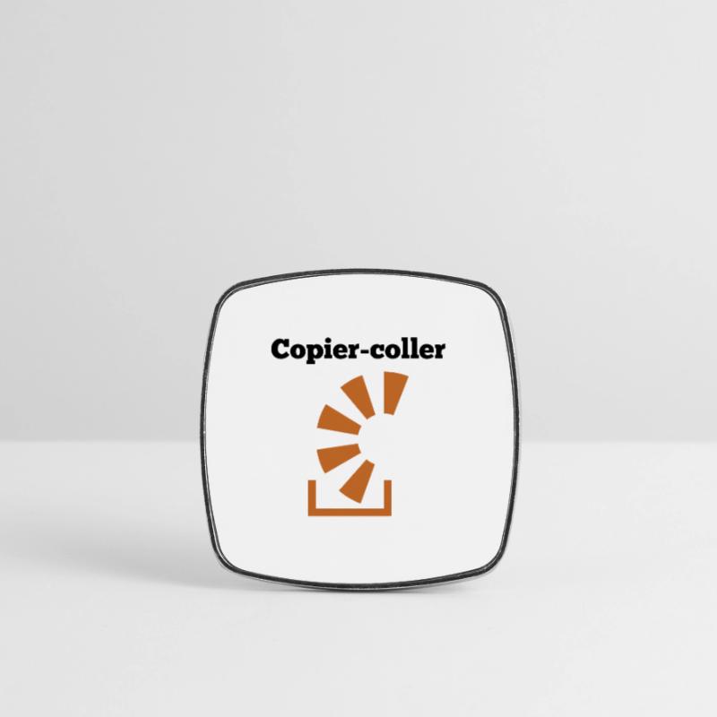 Copier Coller Programmer Software Developer Nerd G Viereckiger Kühlschrankmagnet