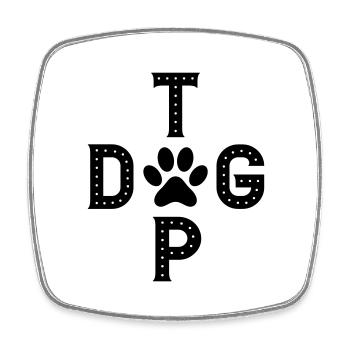 Colors can be changed | Top Dog - Best Dog TOPDOG - Square fridge magnet - white - Front