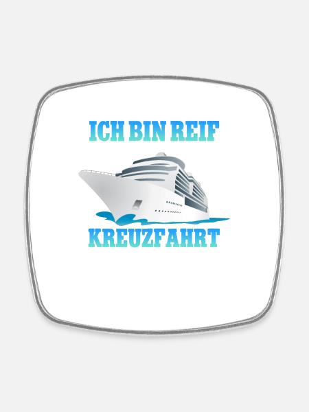 Kreuzfahrt - Viereckiger Kühlschrankmagnet - Weiß