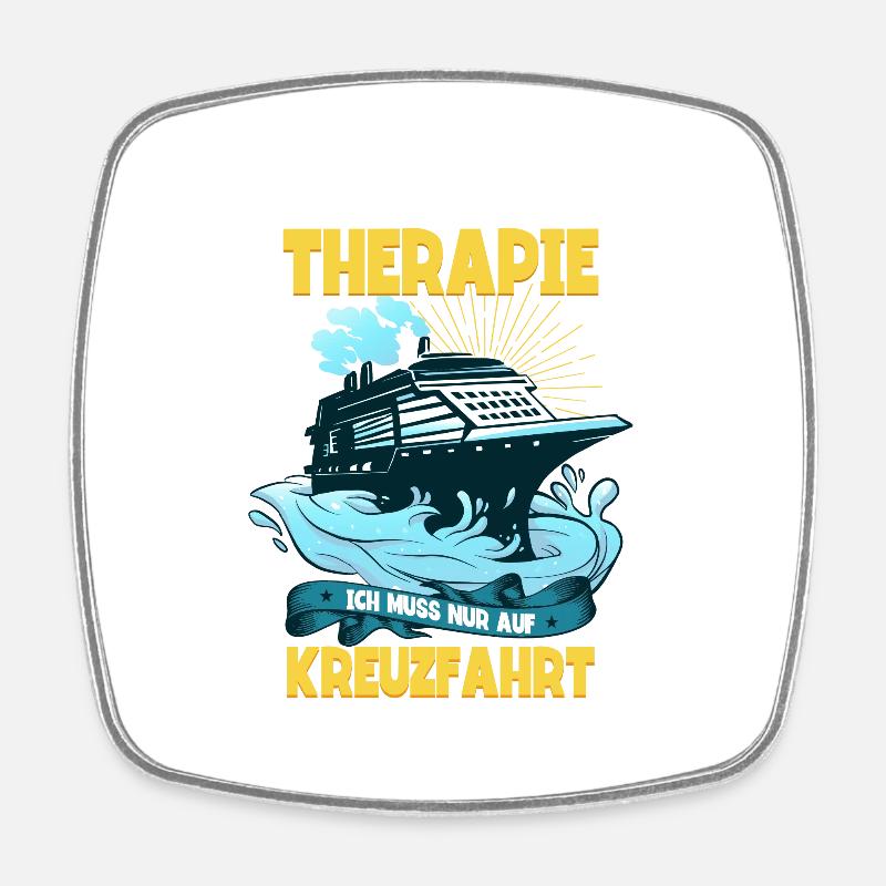 Cruise - Square fridge magnet - white