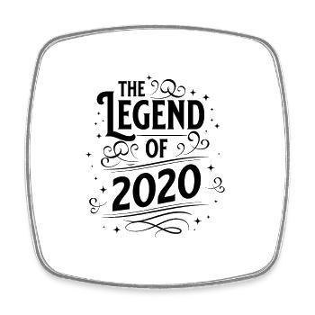 The legend of 2020 birthday - Square fridge magnet - white - Front