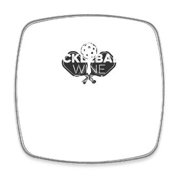 Drôle de café Pickleball Vin Répéter Dink Sports - Magnet carré - blanc - Devant