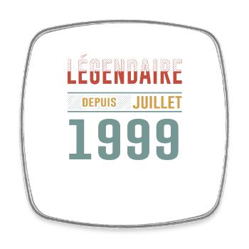Légendaire Depuis Juillet 1999 Anniversaire Cadeau - Magnet carré - blanc - Devant