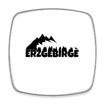Erzgebirge ist meine Heimat - Viereckiger Kühlschrankmagnet - Weiß - Vorne