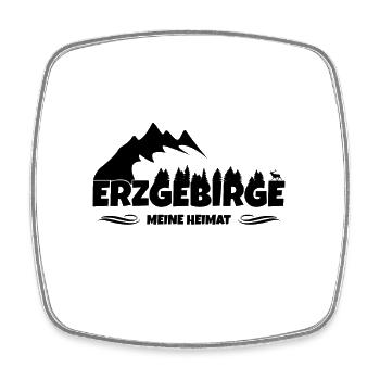 Erzgebirge ist meine Heimat - Viereckiger Kühlschrankmagnet - Weiß - Vorne