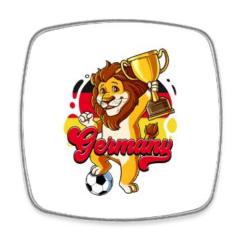 Germany Football - Square fridge magnet - white - Front