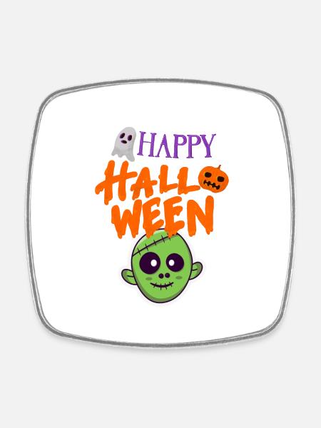 Halloween 🎃 Maskieren Halloween Kostüm - Viereckiger Kühlschrankmagnet - Weiß