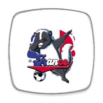 France Football - Square fridge magnet - white - Front