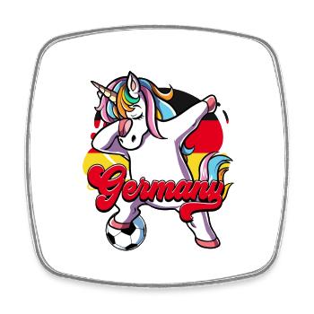 Allemagne Football - Magnet carré - blanc - Devant