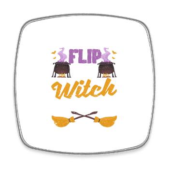 Don't get me to use my witch switch - Square fridge magnet - white - Front
