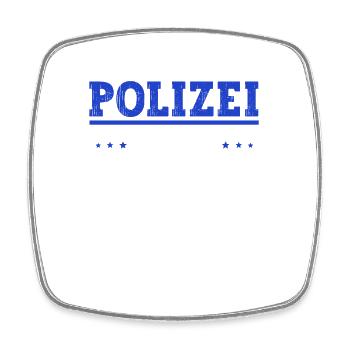 Polizist Polizei Frauen - Viereckiger Kühlschrankmagnet - Weiß - Vorne