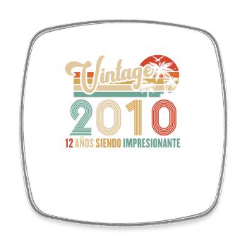 Anniversaire Vintage Idée Cadeau D Anniversaire 12 - Magnet carré - blanc - Devant