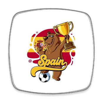 Espagne Football - Magnet carré - blanc - Devant