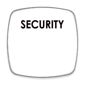 Secuirty Türsteher Arbeiter Sicherheit Schützen - Viereckiger Kühlschrankmagnet - Weiß - Vorne