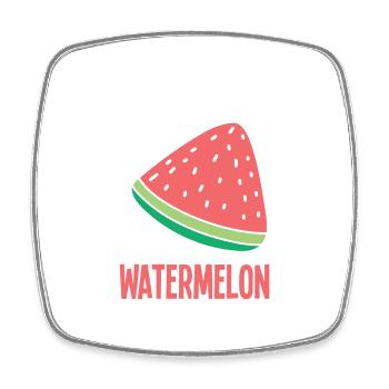 I'm Just Here For The Watermelon - Viereckiger Kühlschrankmagnet - Weiß - Vorne