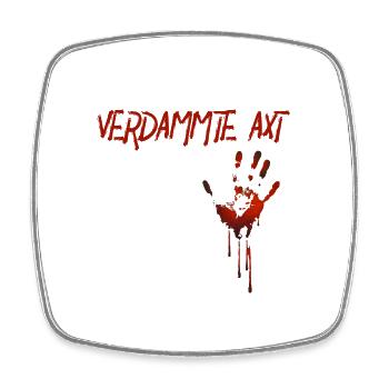 Halloween Süßigkeiten Verkleidung Kostüm - Viereckiger Kühlschrankmagnet - Weiß - Vorne