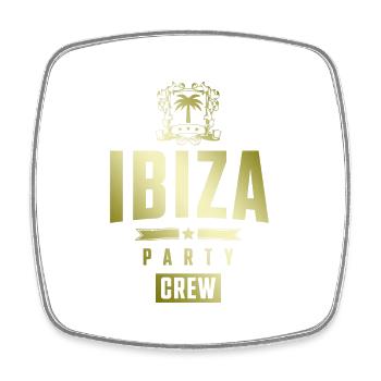 Ibiza Party Crew - Square fridge magnet - white - Front