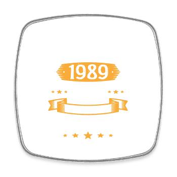Mars 1989 34 Ans Que Je Suis Génial Anniversaire - Magnet carré - blanc - Devant
