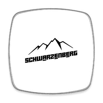 Schwarzenberg Erzgebirge - Viereckiger Kühlschrankmagnet - Weiß - Vorne