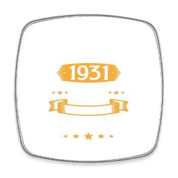 Avril 1931 92 Ans Que Je Suis Génial Anniversaire - Magnet carré - blanc - Devant