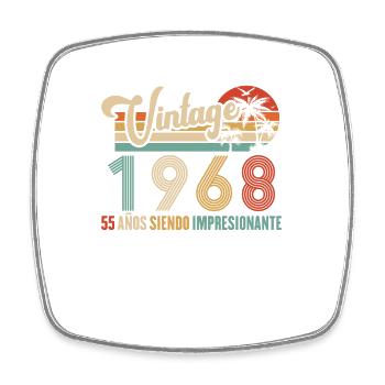 Anniversaire Vintage Idée Cadeau D Anniversaire 55 - Magnet carré - blanc - Devant