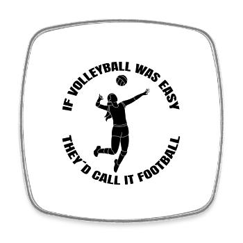 Volleyball Cadeau Beach Volleyball Volleyeur Joueur - Magnet carré - blanc - Devant