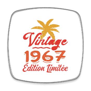 Vintage 1967 Edition Limitée - Magnet carré - blanc - Devant