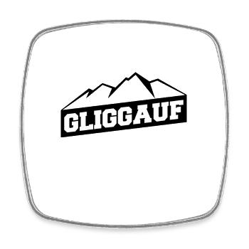 Glück auf Erzgebirge Haamit Sachsen - Viereckiger Kühlschrankmagnet - Weiß - Vorne