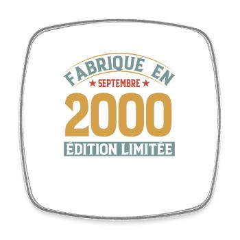 Fabriqué En Septembre 2000 Édition Limitée - Magnet carré - blanc - Devant