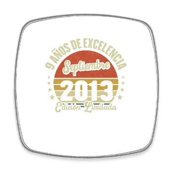 9 Ans D'excellence Septembre 2013 Édition Limitée - Magnet carré - blanc - Devant