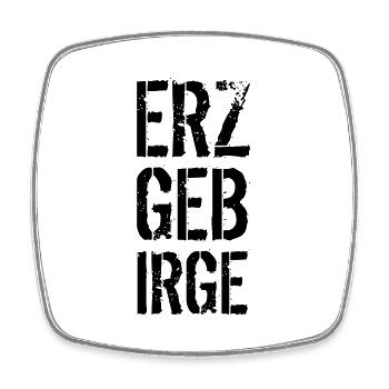 Erzgebirge - Viereckiger Kühlschrankmagnet - Weiß - Vorne