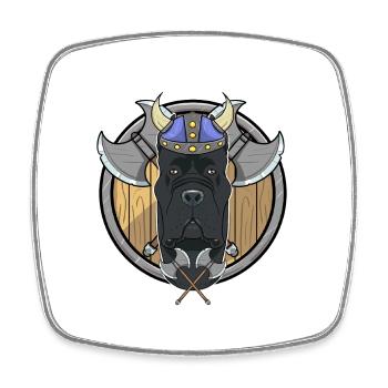 Cane Corso I Valhalla I Viking - Viereckiger Kühlschrankmagnet - Weiß - Vorne