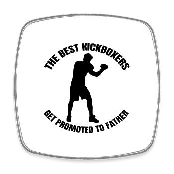 Kickboxen Boxer Kampfsport Boxen Kickboxer - Viereckiger Kühlschrankmagnet - Weiß - Vorne