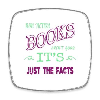 quotes bibliophile present movies book dragon - Square fridge magnet - white - Front