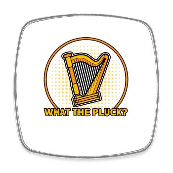 Harpist Harp Player Harp Teacher Orchestra - Square fridge magnet - white - Front