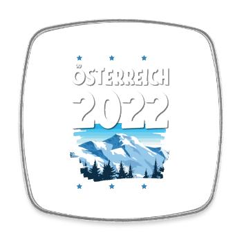 Autriche 2022 - Magnet carré - blanc - Devant