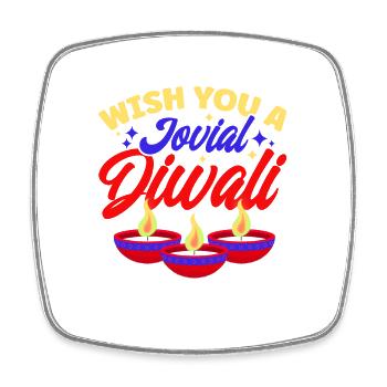 Diwali Hindus Sikh Fest der Lichter Geschenk - Viereckiger Kühlschrankmagnet - Weiß - Vorne