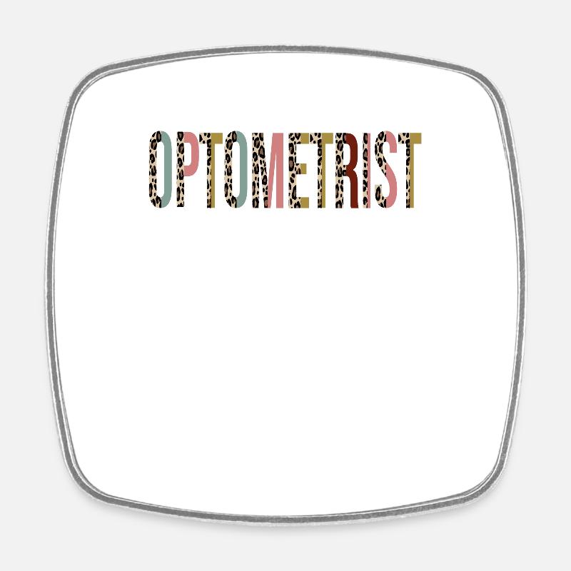 Optométriste - Magnet carré - blanc