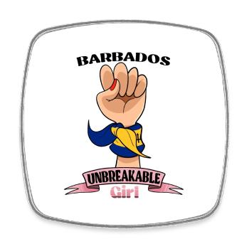 Barbados Girl Unbreakable I Barbados Heritage - Square fridge magnet - white - Front