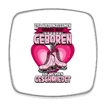Eislaufen - Viereckiger Kühlschrankmagnet - Weiß - Vorne