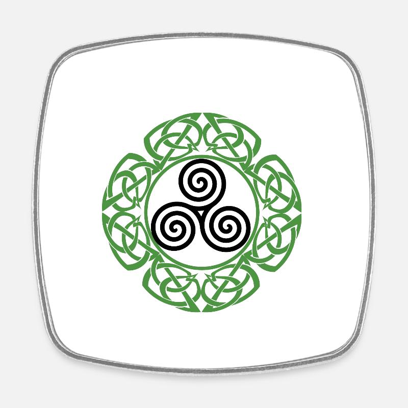 Irlande celtique Viking Celtic Knot Pattern Tree - Magnet carré - blanc