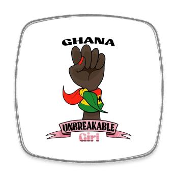 Ghana Girl Unbreakable I Ghana Heritage I Ghana - Viereckiger Kühlschrankmagnet - Weiß - Vorne