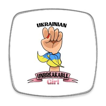 Fille ukrainienne incassable I Héritage ukrainien - Magnet carré - blanc - Devant