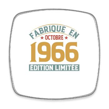 Fabriqué En Octobre 1966 Édition Limitée - Magnet carré - blanc - Devant